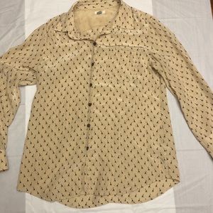 Fossil blouse with giraffe pattern